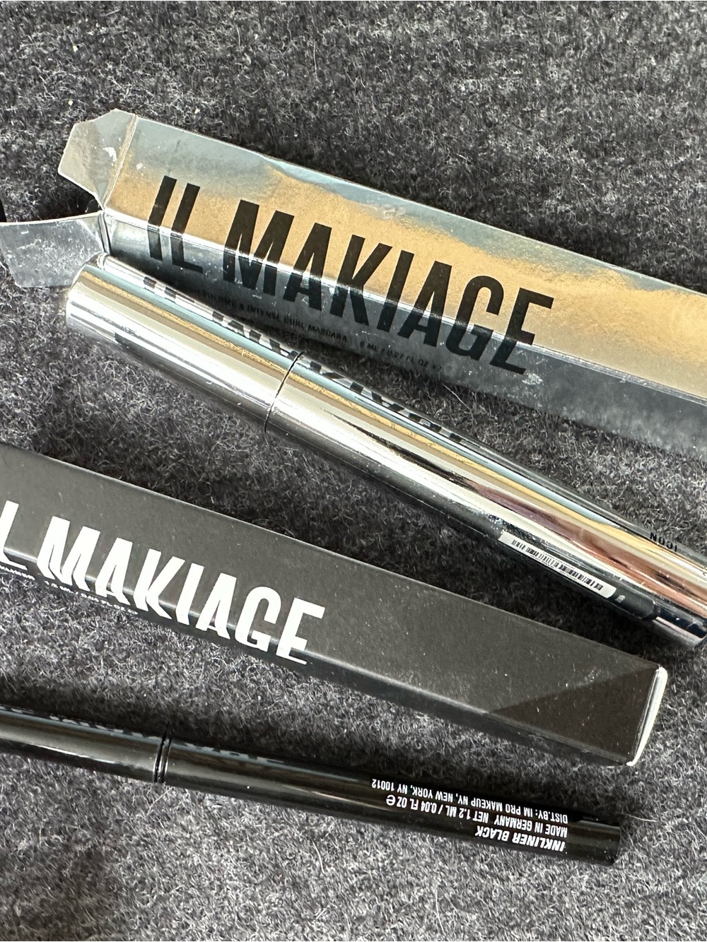 IL MAKIAGE Icon Curl Mascara and Inkliner Eyeliner Duo Black NEW